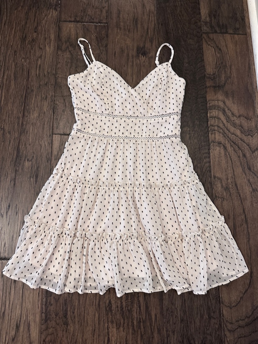 Cream Ruffle Dress